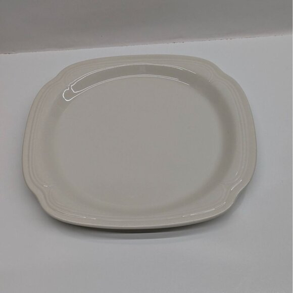 Syracuse China White Dinner Plate 11.25" Rectangular Ceramic Vintage Tableware - Picture 1 of 9